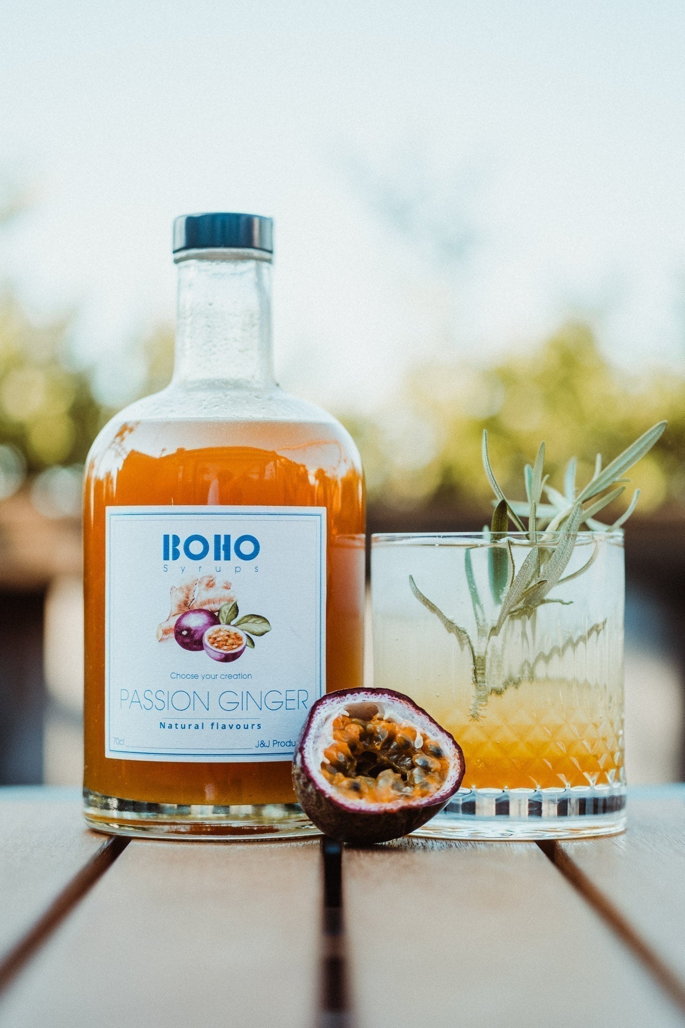 Passievrucht gember limonade