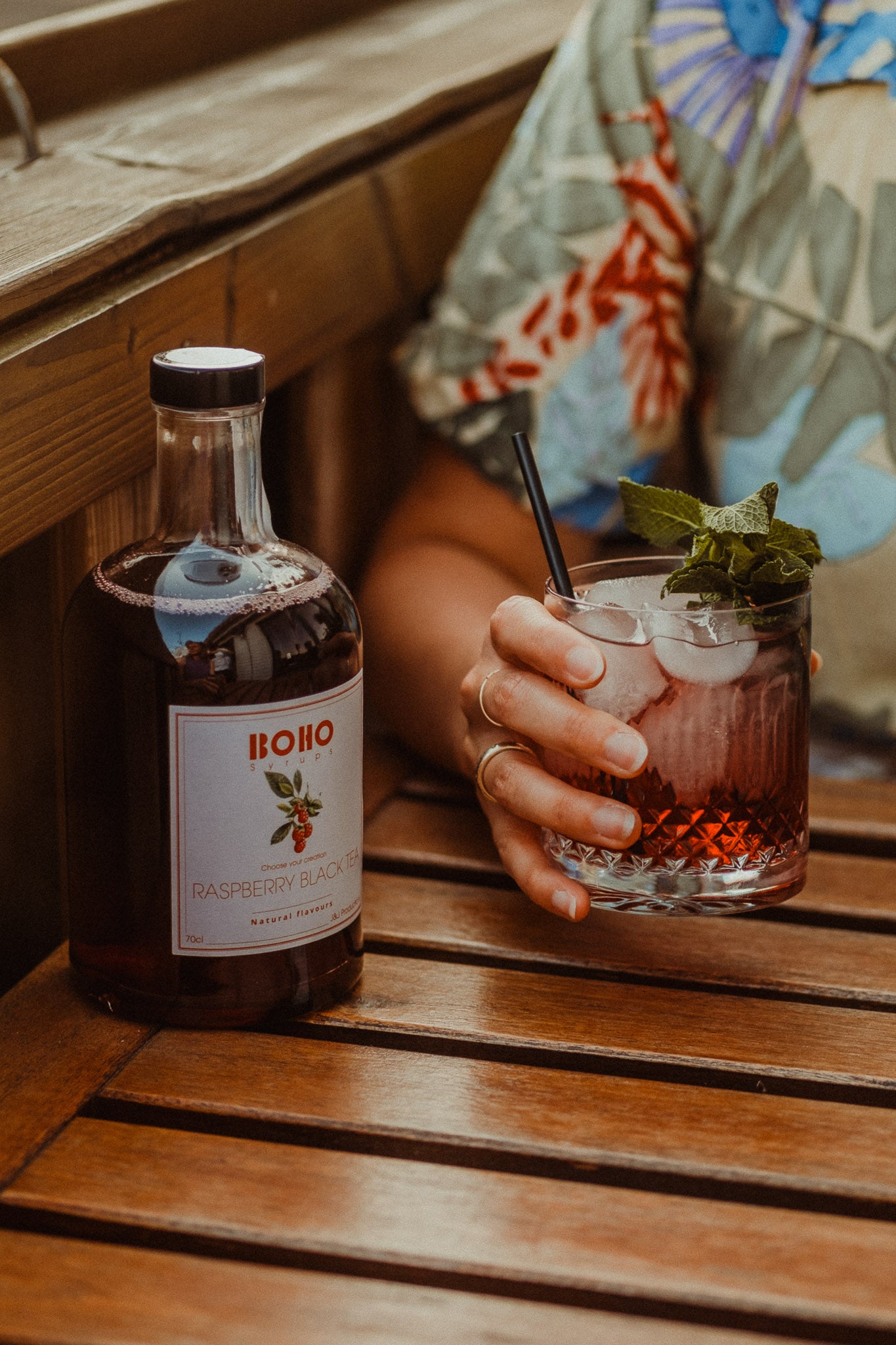 Framboos & Zwarte thee 25 cl